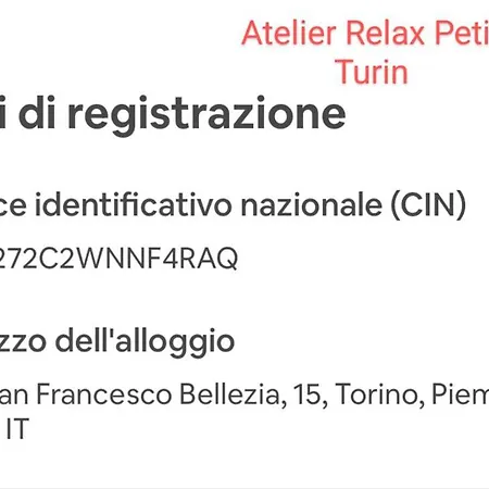 Daire Atelier Relax Petit - Centralissimo Torino